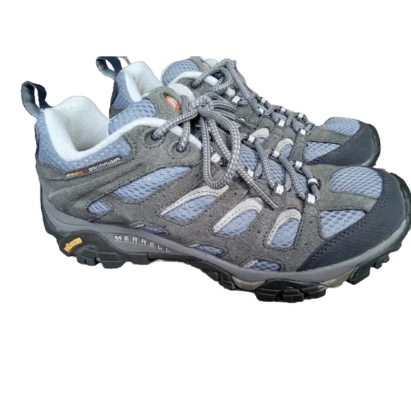 Merrell Women's Moab Ventilator Smore Hiking Shoe Size 7 Blue Gray Vibram J87762 - Picture 1 of 13